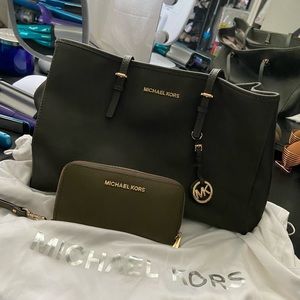 Michael Kors tote and wallet